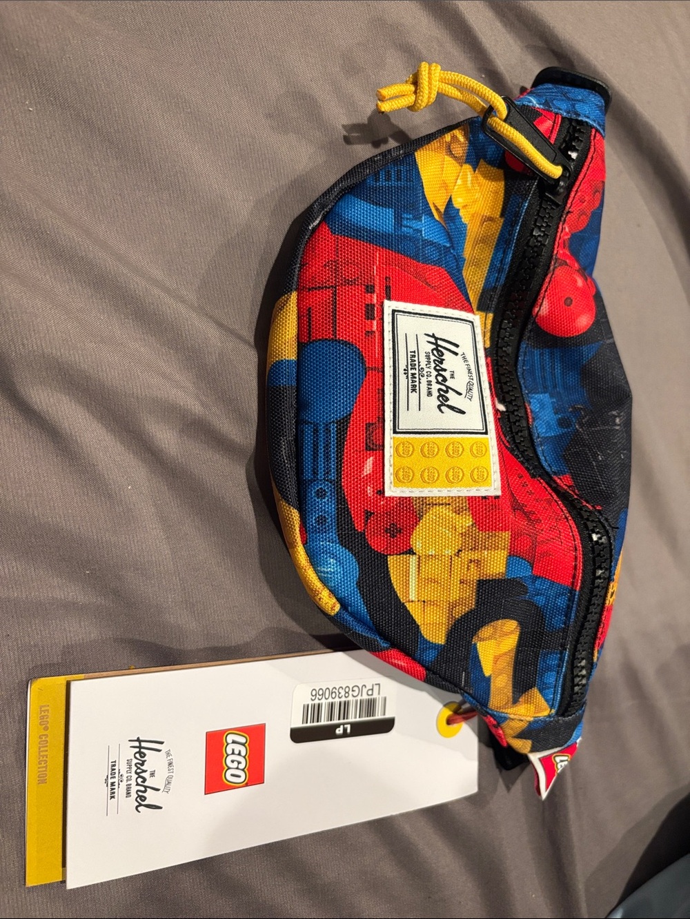 Herschel Supply Company Multicolor Red Blue Yellow Graphic Waist Pack